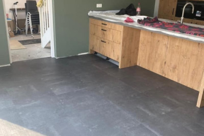 Ambiant Ceramo anthraciet tegelvloer PVC Groningen